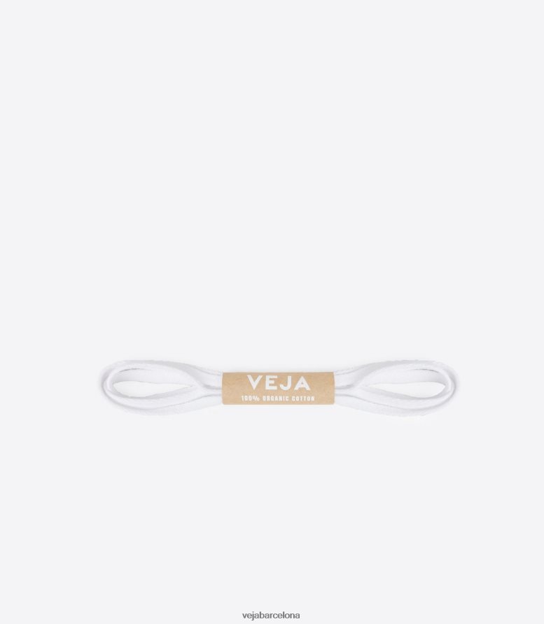 cordones algodon organico blanco 6P6886222Veja