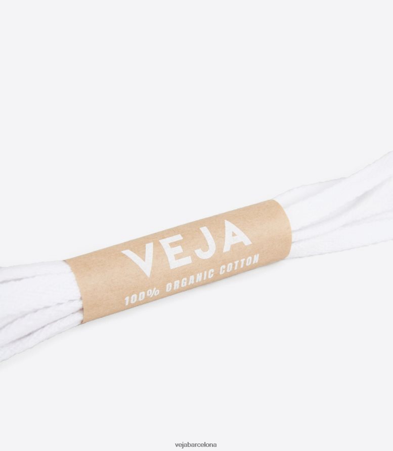 cordones algodon organico blanco 6P6886222Veja