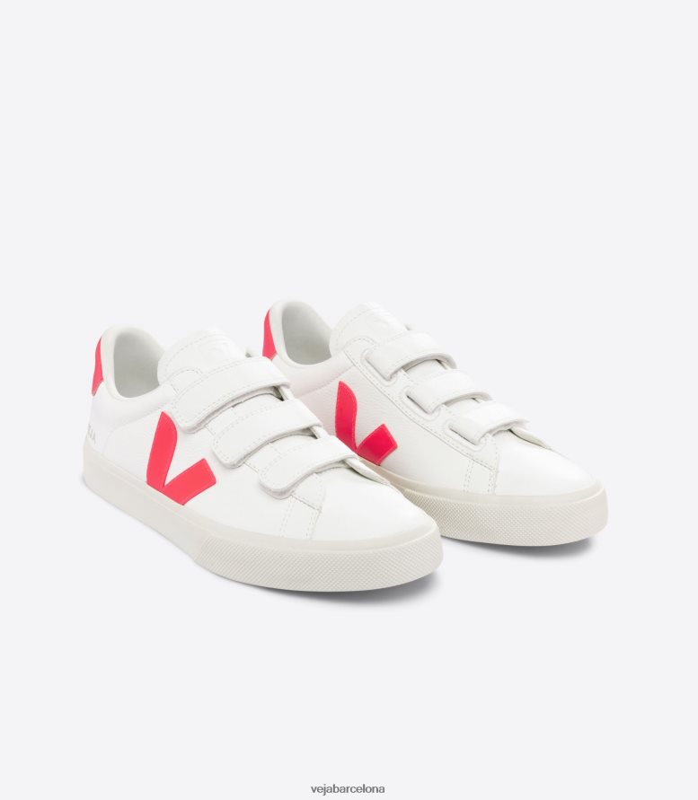 Recife cuero sin cromo blanco rosa fluo 6P6886112Veja