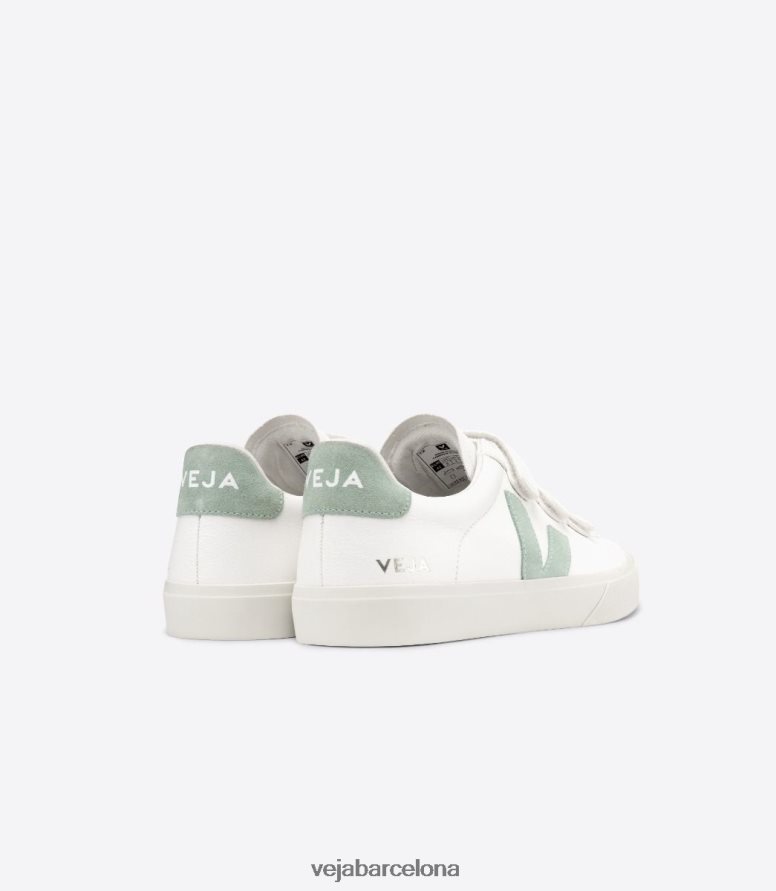 Recife cuero sin cromo matcha blanco 6P6886109Veja