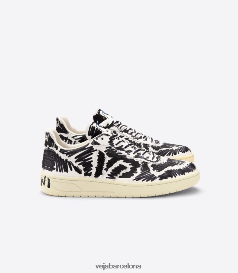 v-10 cuero marni negro completo 6P688666Veja X