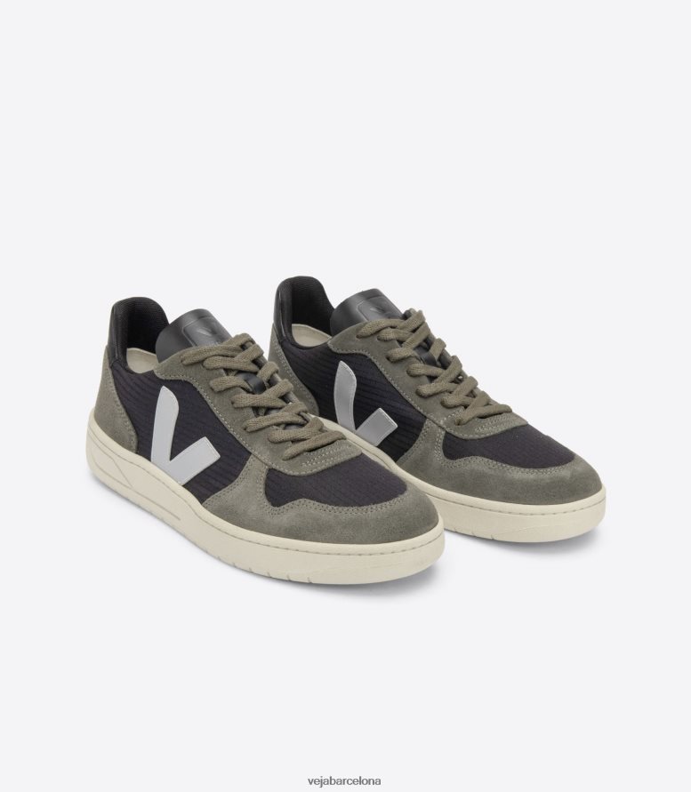 v-10 ripstop negro oxford gris barro 6P688663Veja