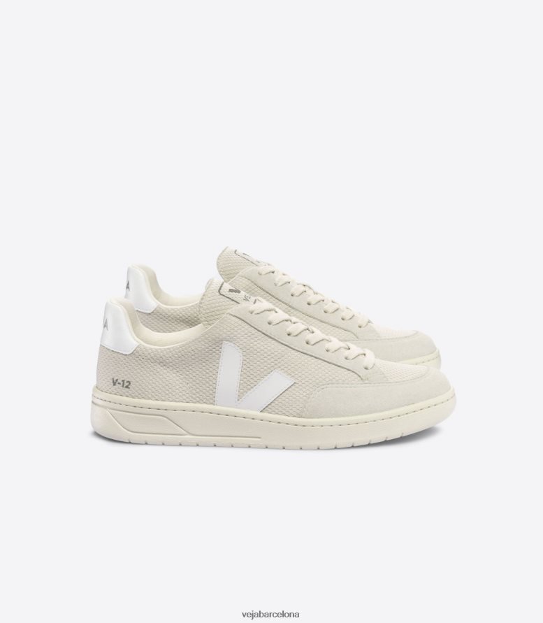 v-12 alveomesh blanco natural 6P688635Veja
