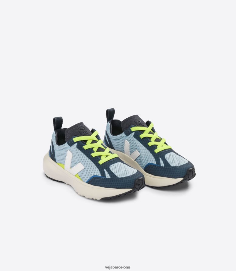 cordones elásticos canario alveomesh acero blanco 6P6886376Veja