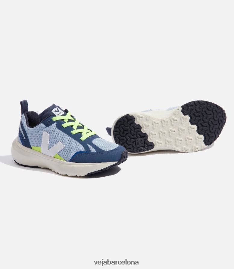 cordones elásticos canario alveomesh acero blanco 6P6886383Veja