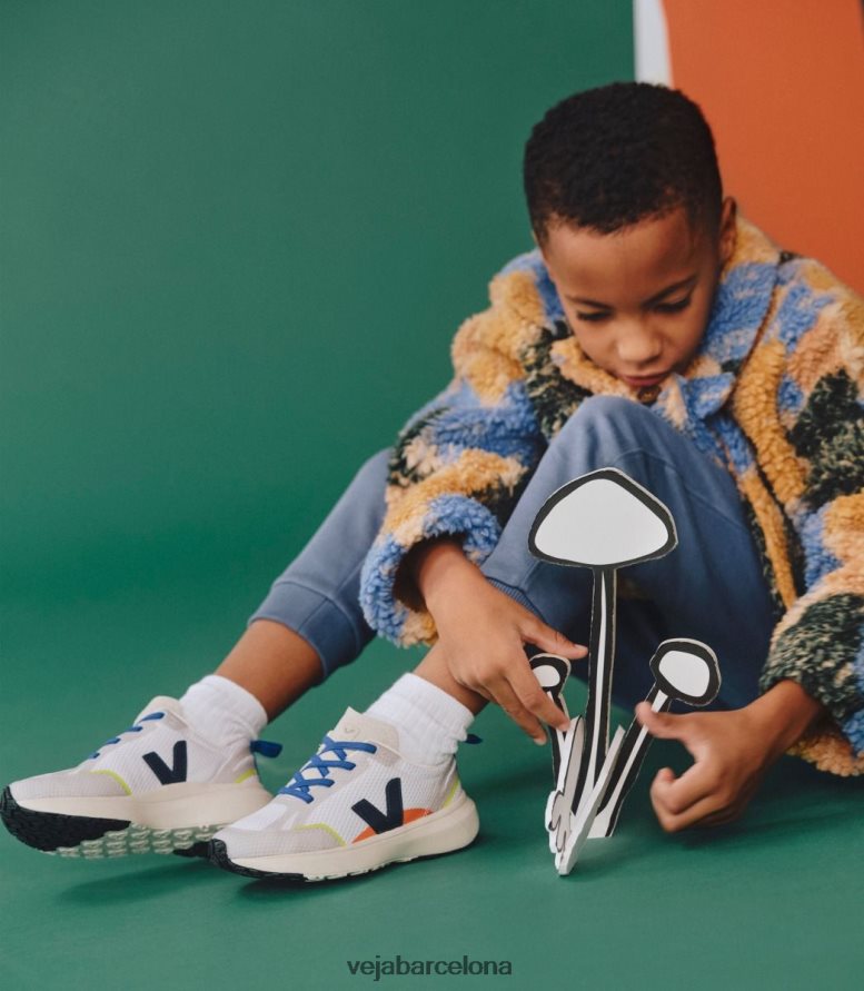 cordones elásticos canario alveomesh blanco nautico 6P6886381Veja