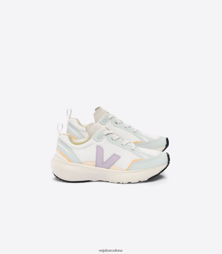 cordones elásticos canario alveomesh blanco parme 6P6886386Veja