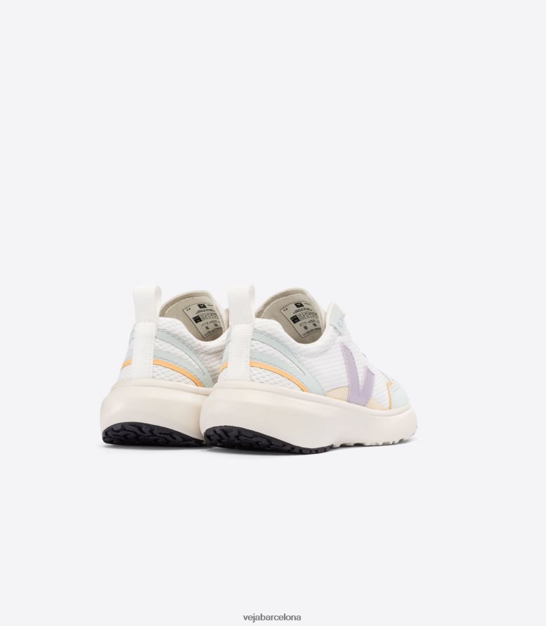 cordones elásticos canario alveomesh blanco parme 6P6886386Veja