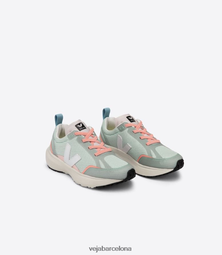 cordones elásticos canario alveomesh matcha blanco 6P6886390Veja