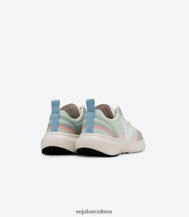 cordones elásticos canario alveomesh matcha blanco 6P6886390Veja