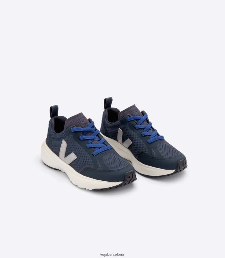 cordones elásticos canario alveomesh nautico oxford gris 6P6886384Veja