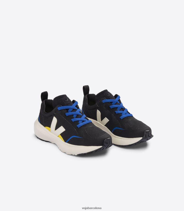 cordones elásticos canario alveomesh negro pierre 6P6886380Veja