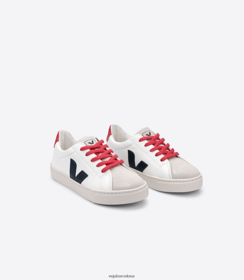 Cordones esplar piel sin cromo blanco nautico pekin 6P6886342Veja