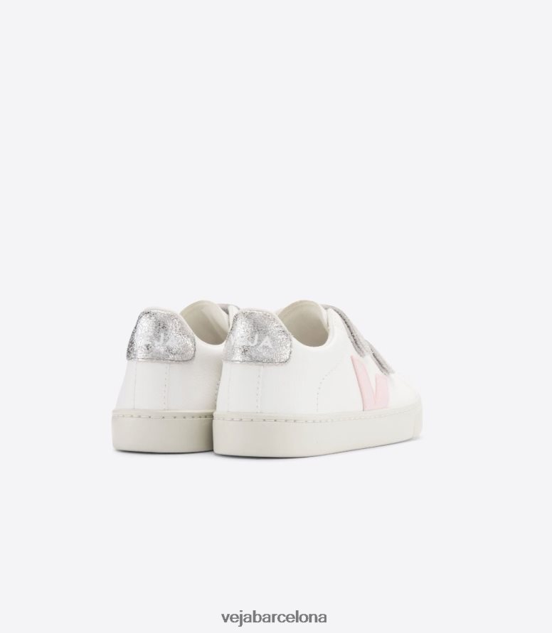 esplar cuero sin cromo blanco petalo plata 6P6886323Veja