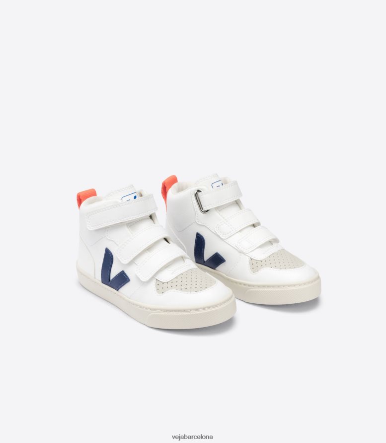 v-10 mid cwl blanco naranja cobalto fluo 6P6886346Veja