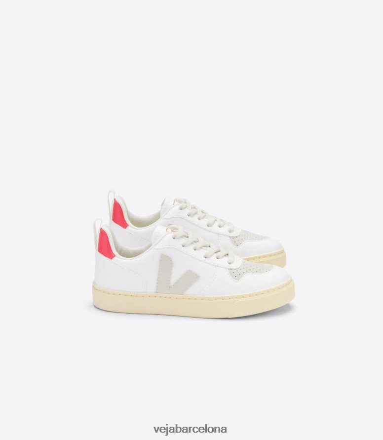 v-10 cordones cwl blanco pierre rose fluo 6P6886367Veja