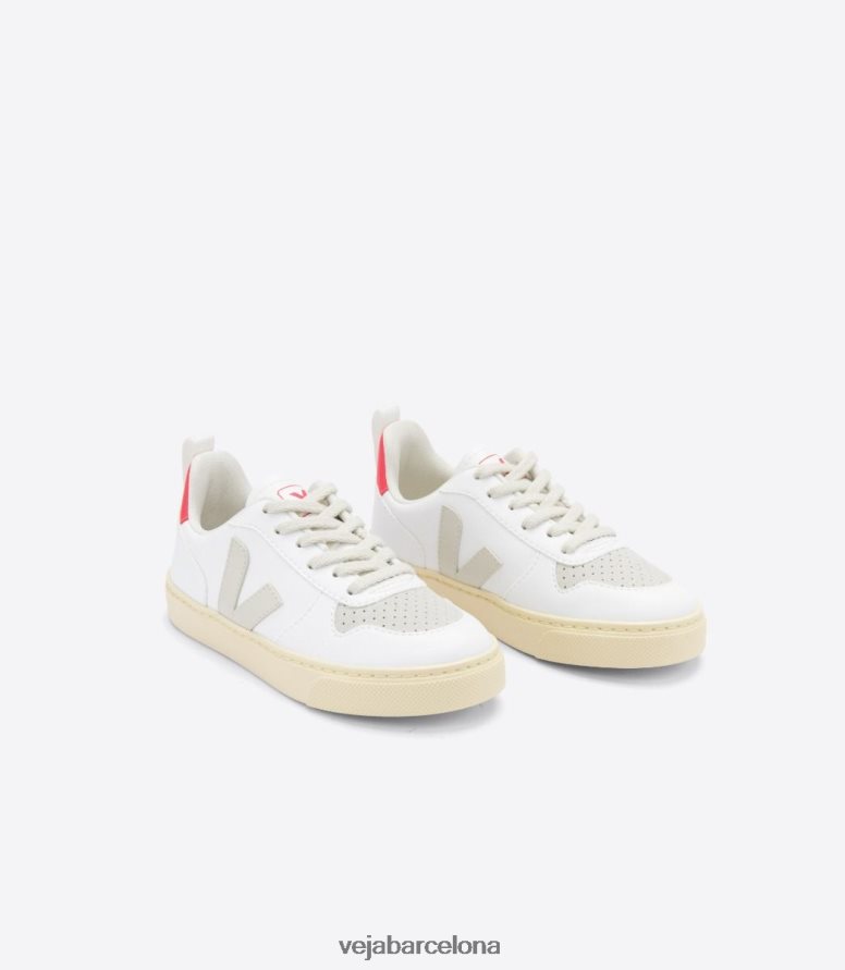 v-10 cordones cwl blanco pierre rose fluo 6P6886367Veja